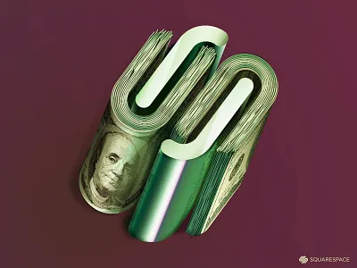 Squarespace Commerce commerce dollars icon illustration money rolled squarespace squarespace commerce