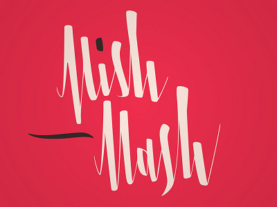 Mishmash lettering marker pen ink script