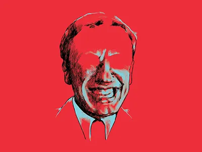 Dribbble 077 2014 basterd black blue cle contrast drawing fart hatching hollywood illustration lebron movies oscars portrait red sandwich villain