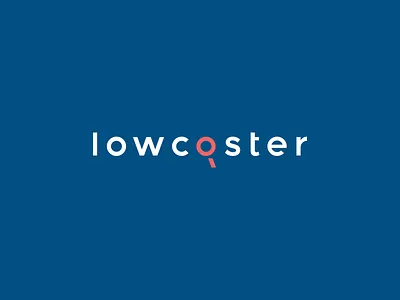 Lowcoster airlines blue cheap concept cost logo low price red simple white