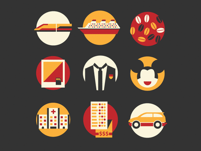 This is marketing animated flat icon iconography illustration