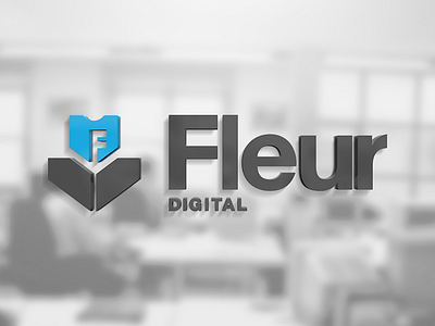 Fleur Digital fleur flower logo technology