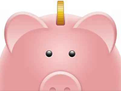 Piggy Shot coin design icon pig tom