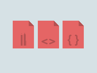 design / html / css flat icons