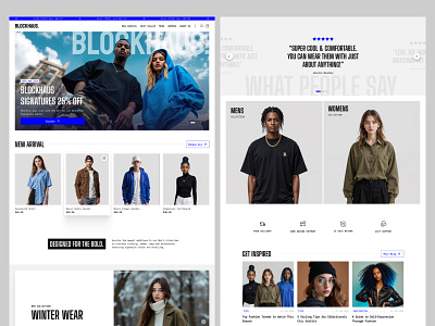 Minimalist E-commerce blue bold ecommerce framer graphic design minimal minimalist ui website