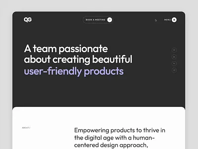 Agency Website | Home page animation agency animation corporate design home page ui ux