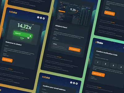 xstake: Immersive, Modern & Engaging Email UI Design 3d app branding design email email marketing graphic design illustration marketing ui