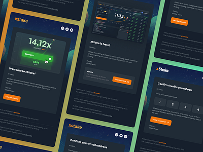 xstake: Immersive, Modern & Engaging Email UI Design 3d app branding design email email marketing graphic design illustration marketing ui