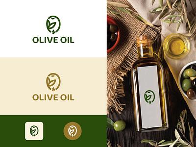 Olive oil logo design! background branding business design food graphic design green icon logo logo design minimalist olive olive fruit olive leaf olive logo olive oil olive oil logo design professional vector website