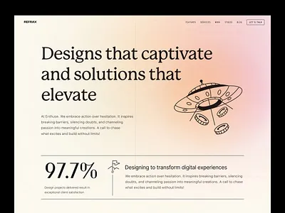 Web UI - Landing Page 2025 design trends 2025 ui design animation character design crypto design agency gradient website graphic design hero section homepage landing page midjourney minimal ui nft pink and white ui uiux uiux design agency web ui website design