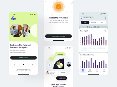 Ankbiz Fintech app app app design branding design mobile app typography ui uiux ux