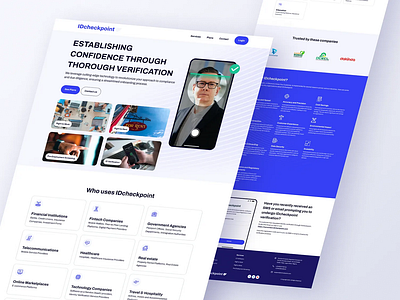 IDcheckpoint design employee figma landing page security ui ux verification website