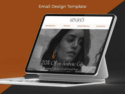 Kensho - Email Template Design accessories earrings email template fashion gold handmade handmadejewelry jewellery jewelry marketing jewelryaddict jewelrylover love luxury marketing necklace newsletter newsletter design ring silver style