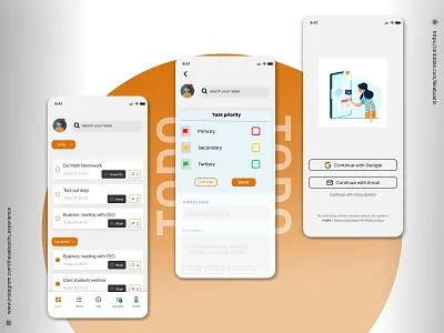 ToDo Application UI Design | UI UX | Minimalistic Design application design minimal design todo ui ux