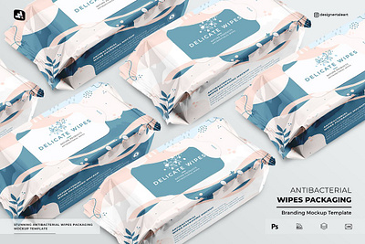 Antibacterial Wipes Packaging Mockup antibacterial antibacterial wipes brand design mockup branding mockup label design mockup mockup design mockup template packaging mockup photoshop mockup wipes mockup wipes packaging mockup