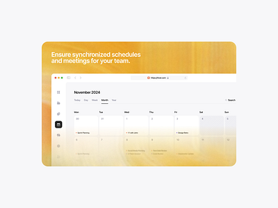 Feature Banner - vol.2 app banner calendar card clean design feature hiver landing page ui ux