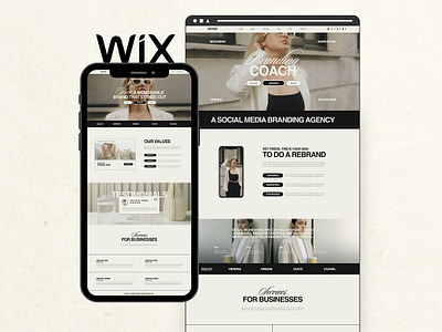 Wix Website Template Small Business coaches modern website showit small business social media manager squarespace website template wix template wix web design wix website wix website template