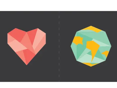 Gospel Tract Illustration globe heart illustration world