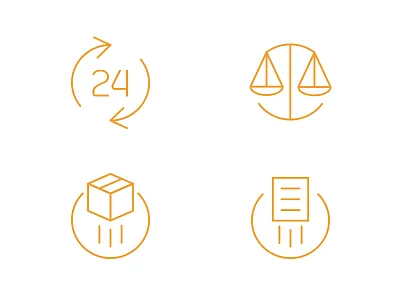 Circled Icons circle colorful custom design drawing fun icons orange ui vector web