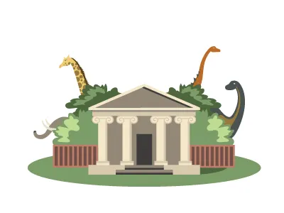 Museum2 icon illustration museum zoo
