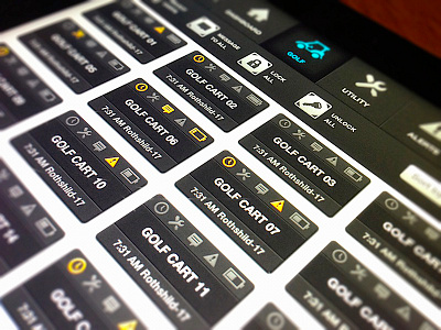 Golfcarts carts dark golf icon ipad overview