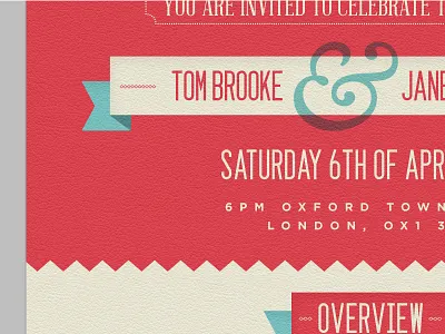 Wedding invite 3 ampersand info graphics infographic invite marriage patten pattern texture wedding