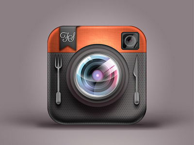 FoodShootr New App Icon app camera food foodshootr icon ios iphone lens