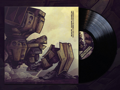 Creator & Destroyer - 12" vinyl sleeve artwork digital illustration illustration vinyl