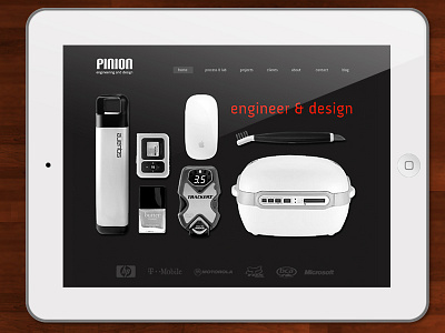 Engineer & Design ipad massive resonsive website