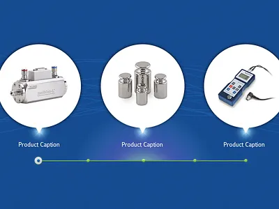 Product Showcase blue clean industrial layout navigation product slide showcase slider ui web website