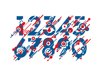 Organic Numbers numbers numerals organic type typeface typography