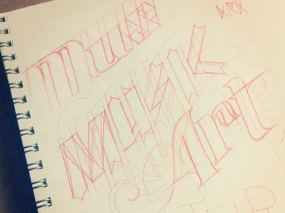Working out some type. sketch sketchbook type typography