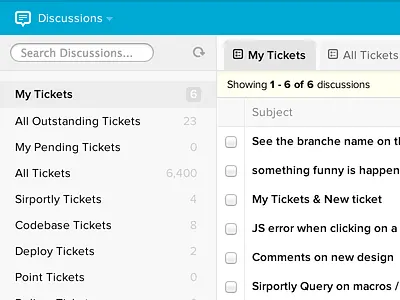 Sirportly v3 - Discussion View sirportly