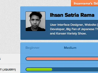 Ihsan Rama Home Page level portfolio skill