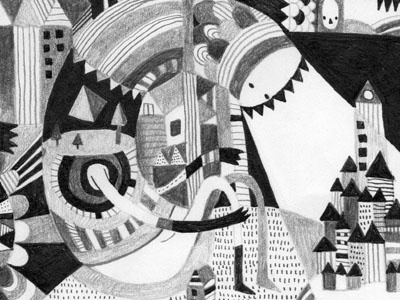 Forest monster details drawing forest illustration monster norway