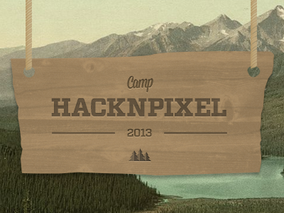 Hacknpixel camping nature sign