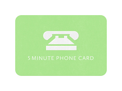 Phone Card card green icon illustration phone