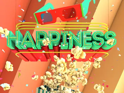 popkorn 3D 3d branding c4d digital art personal photoshop popkorn