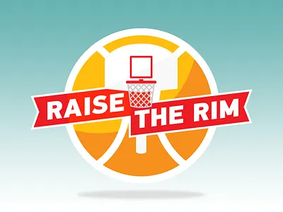 Raise The Rim banner basketball hoop logo net raise rim