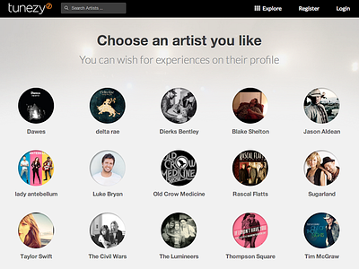 Explore artists artists browse explore facepile