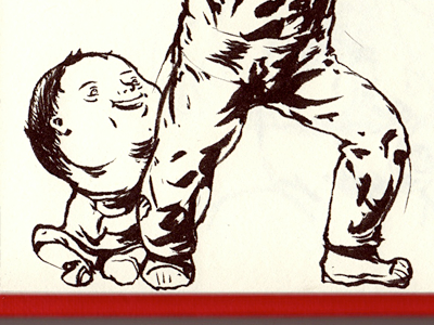 Little guy from my sketchbook boy draw ink sketchbook