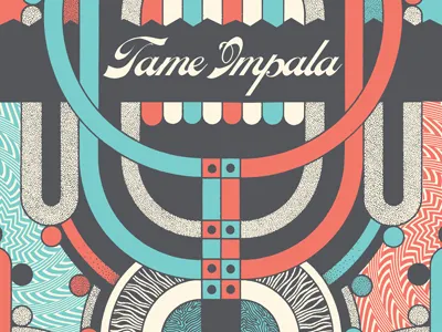 Tame Impala Tour Poster gigposter music psychedelic tame impala tour