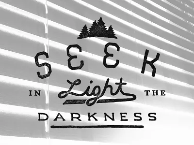 Seek Light grunge hand drawn type lettering logo texture type typography