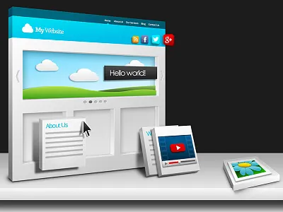 Banner Illustration cms illustration website