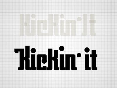 Logo progress geometric kickball script sketch type