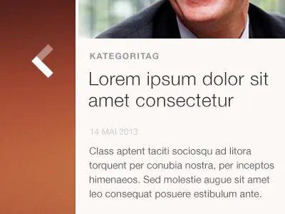 News feed news orange type