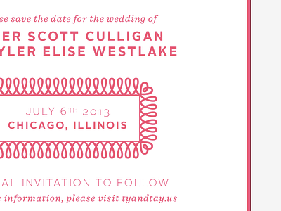 Save The Date invitation type