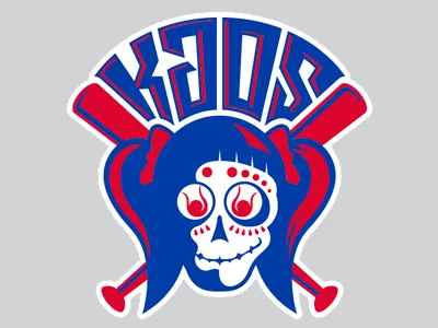 Kaos custom lettering dia de los muertos skull softball