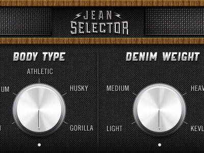 Jean Selector retro ui