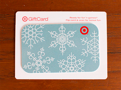 Target Giftcard. illustration